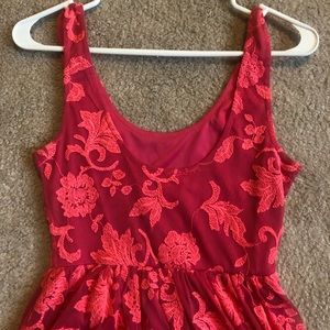 Beautiful pink scoop neck dress